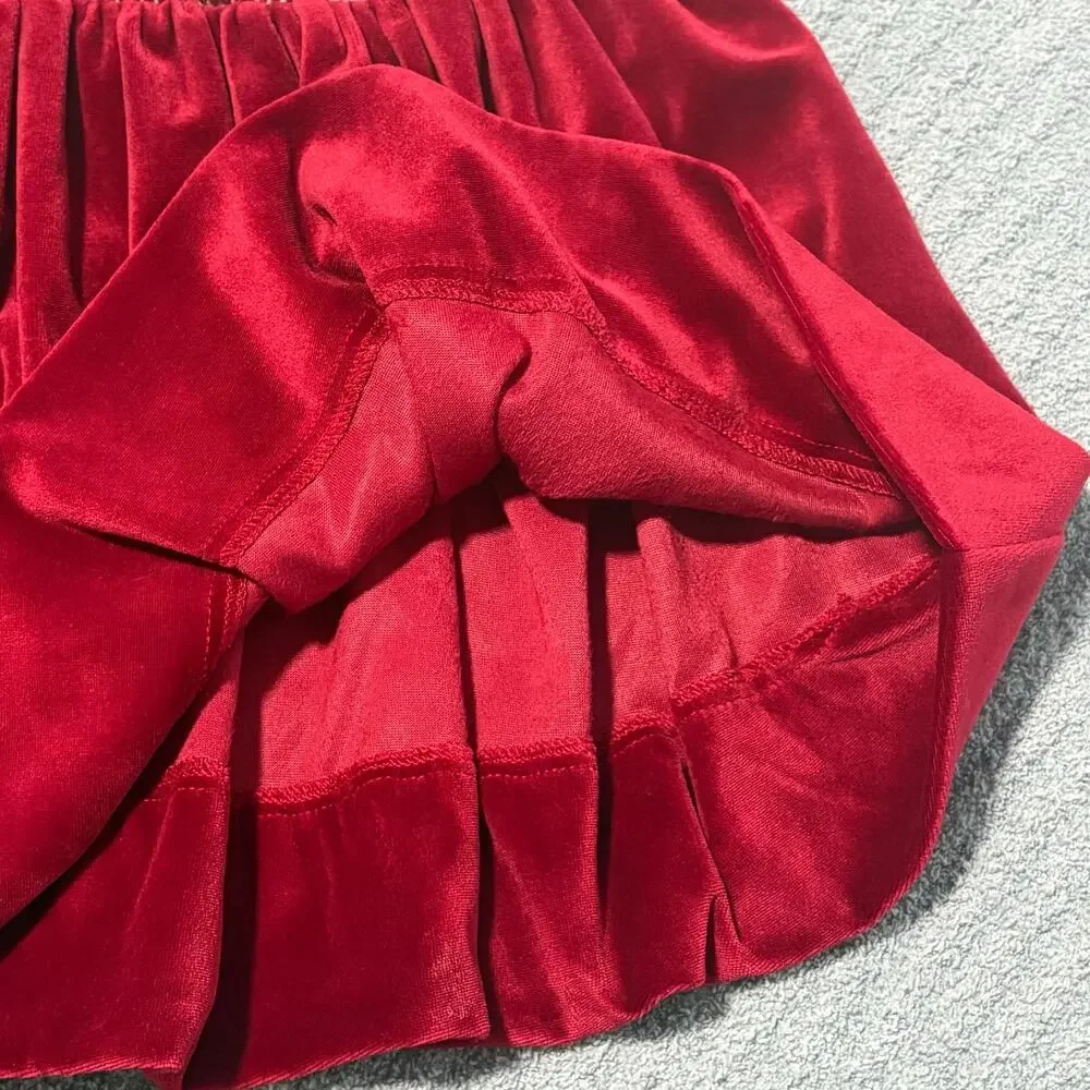 Vintage/Lil Cactus/Smoked Dress/Red/3-6 months/ Christmas Raindeer